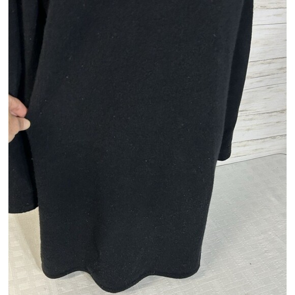 Jenni Kayne Wool Yak Knit Open Front Sweater Coat Cardigan POCKETS Black SMALL - Picture 9 of 14